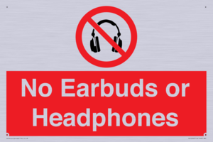 No Earbuds or Headphones